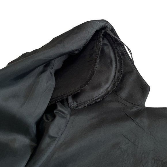 Maggy London Woman Black Sheath Dress with Embroidered & Beaded Floral Pattern - Picture 8 of 10